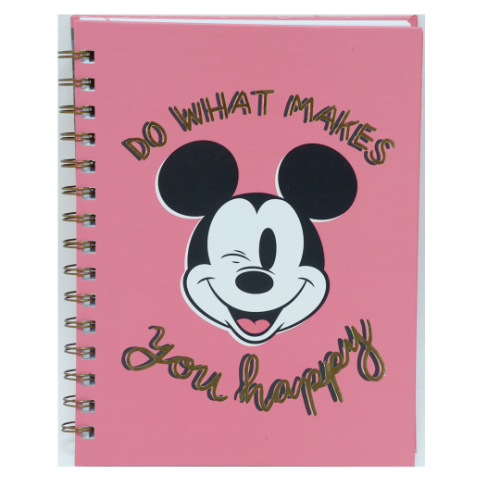 CUADERNO 16X21 TAPA DURA ESPIRAL MICKEY MOUSE X 80 HOJAS - Imagen 2